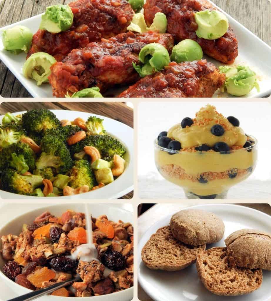 Collage of grain-free RV-friendly recipes from RVelicious